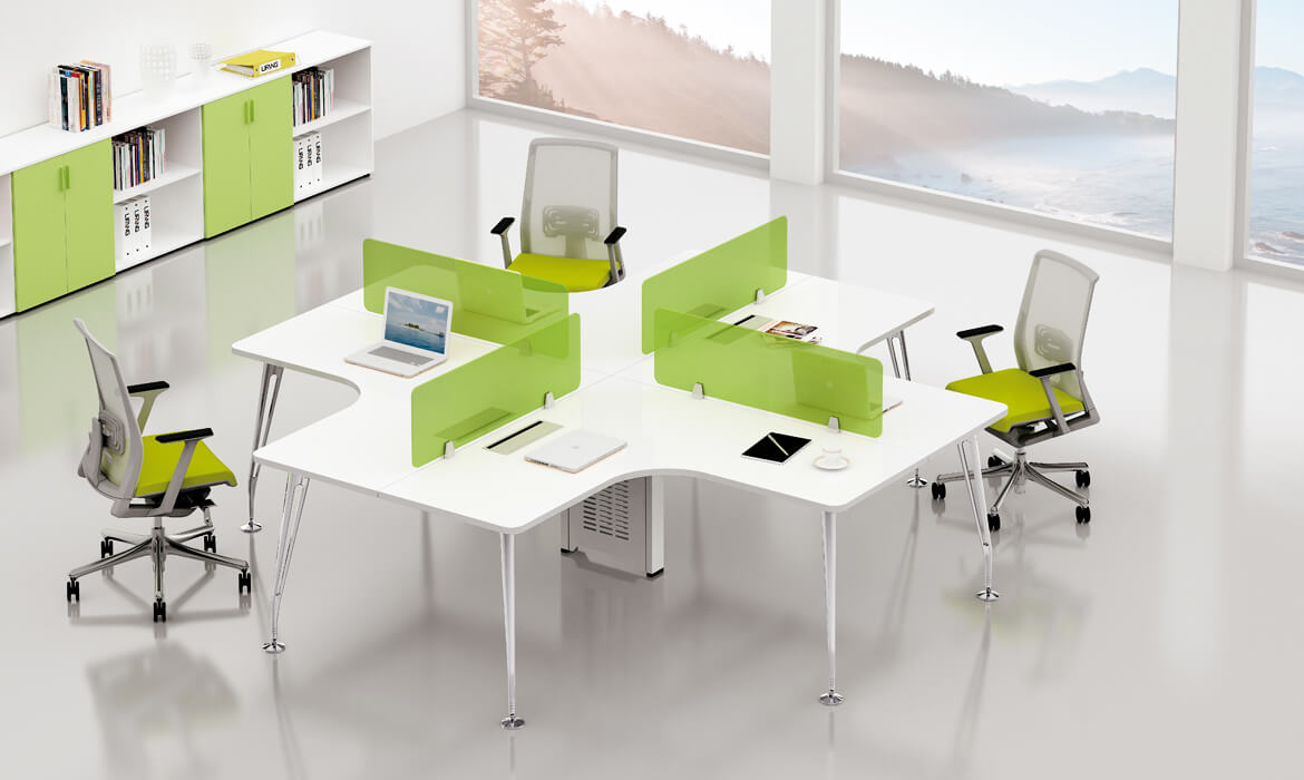 组合式家具桌子矩形办公室工作站（HC-85）
