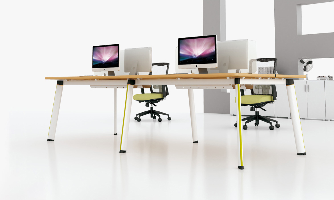 带有隔板的流行现代模块化办公室桌子（HC-91）