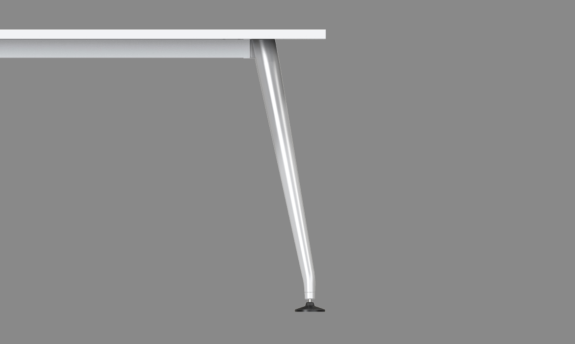 白色铝制办公桌配件金属框架脚（HC-93）