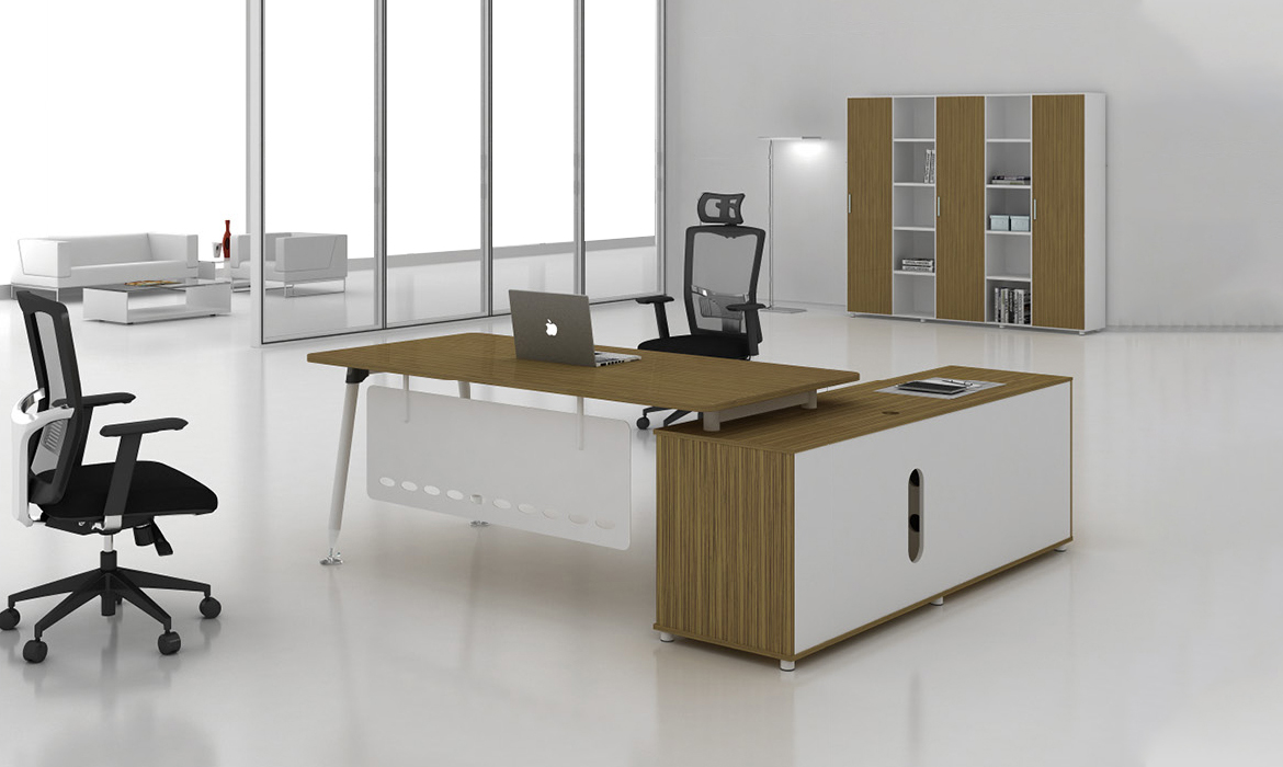 木制办公家具大班台和边桌（HC-86）